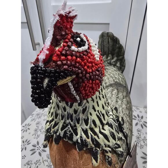 NWT John Derian for Target Chicken Pillow – Beaded Decorative Accent - Picture 12 of 15